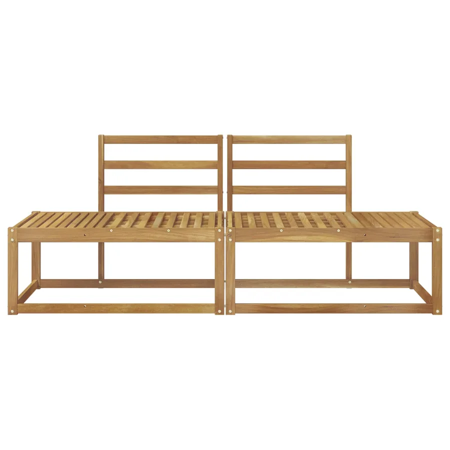Canapé d'extérieur en bout 2 Pièce Blanc 182,5 x 63 x 73 cm - 3
