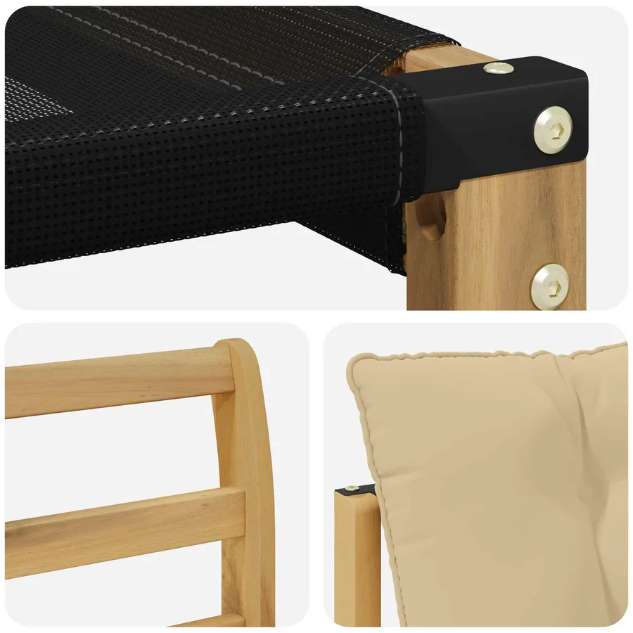 Ensemble de canapés d'extérieur 8 pcs Blanc et Beige - 9