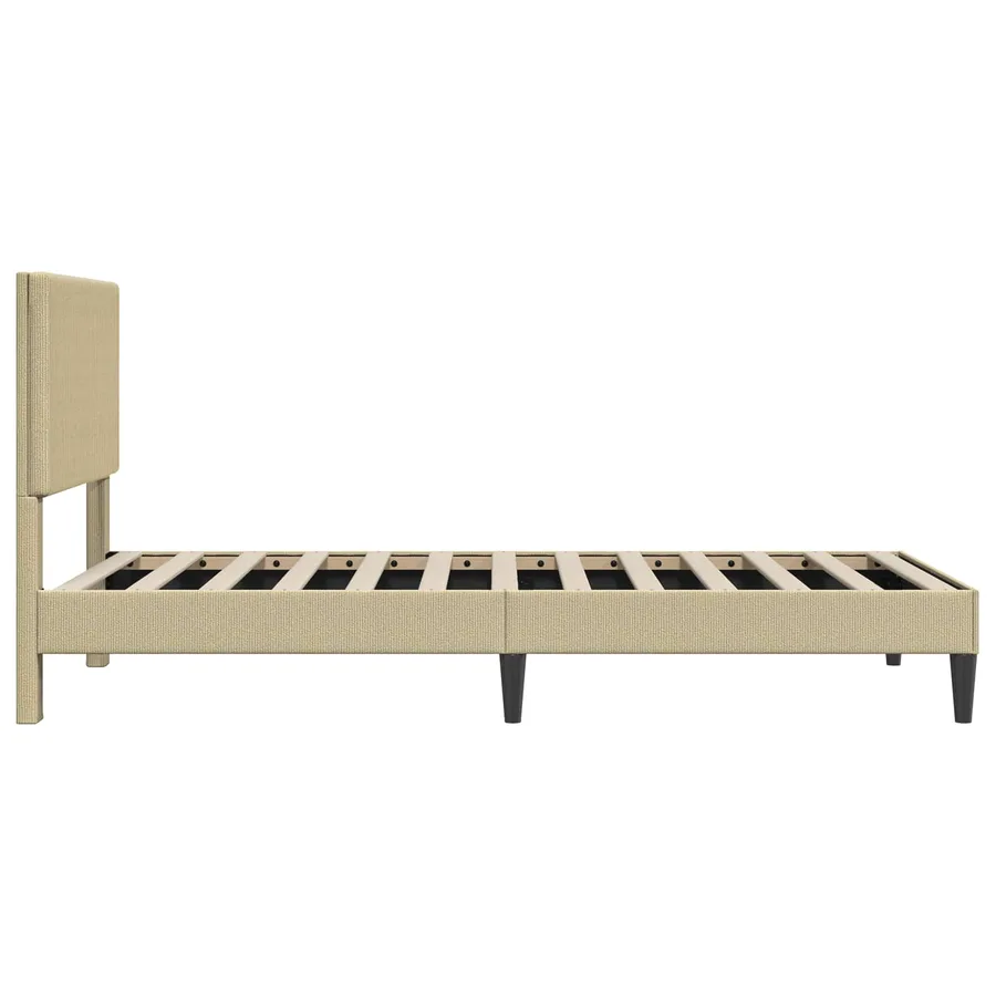 Cadre de lit avec tête de lit Gris Vert Clair 80 x 200 cm - 5