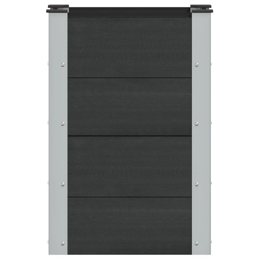 Jardinière surélevée Noir 50 x 30 x 72 cm - 3