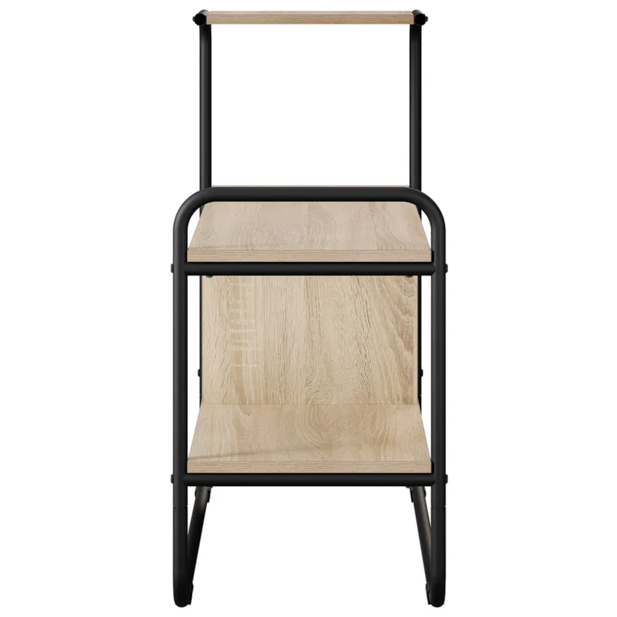 Table console Chêne Sonoma 80 x 35 x 75 cm Bois d'ingénierie - 5