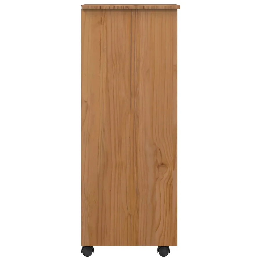 Cabinet Roulant avec Tiroirs CORONA Brun Miel - 5