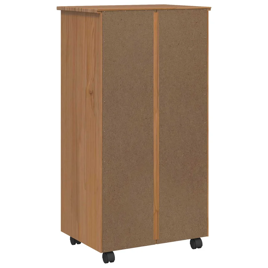 Cabinet Roulant avec Tiroirs CORONA Brun Miel - 6