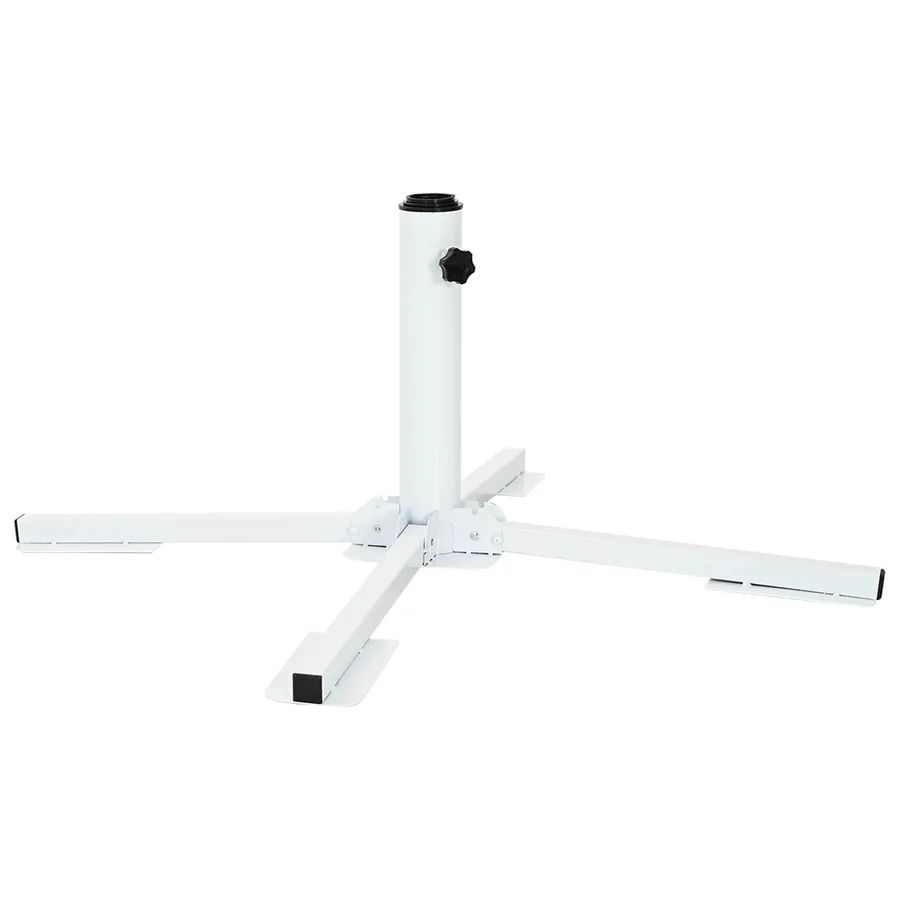 Support de parasol Blanc Acier - 2