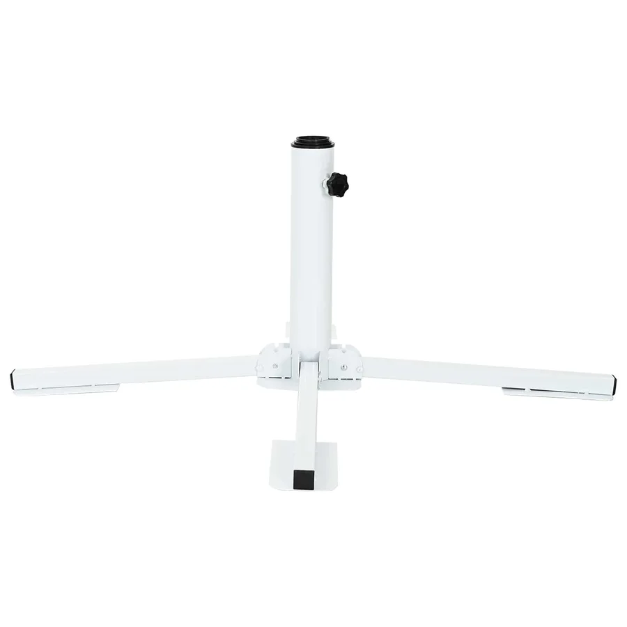 Support de parasol Blanc Acier - 5