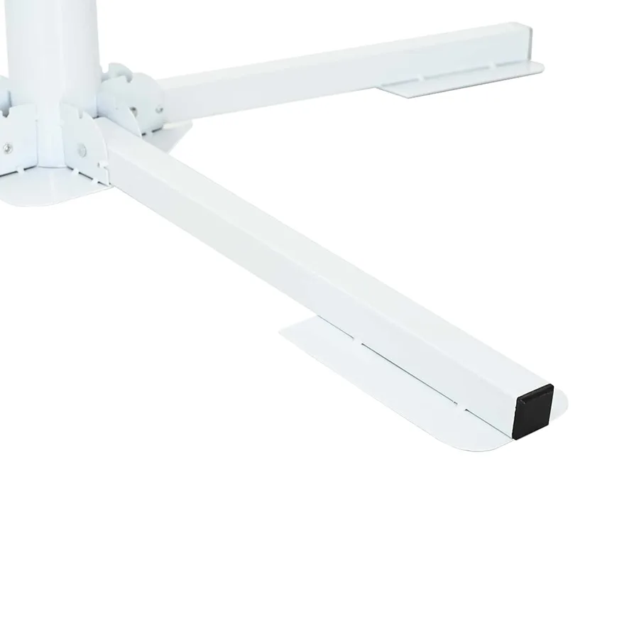 Support de parasol Blanc Acier - 7