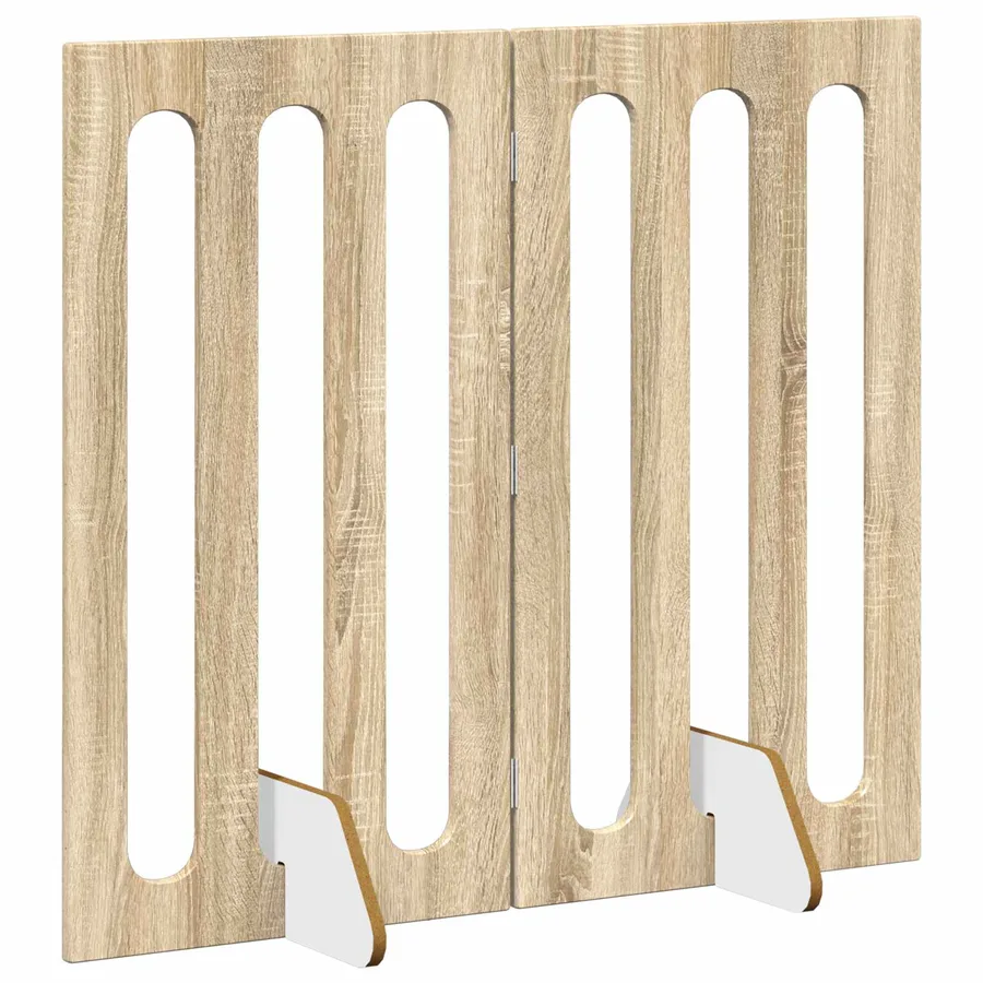 Clôture pliable pour animaux 2 pcs Chêne Sonoma - 3