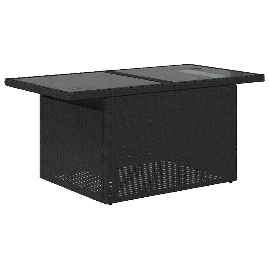 Ensemble de canapés de jardin 11 pcs et coussins rotin acacia - 6