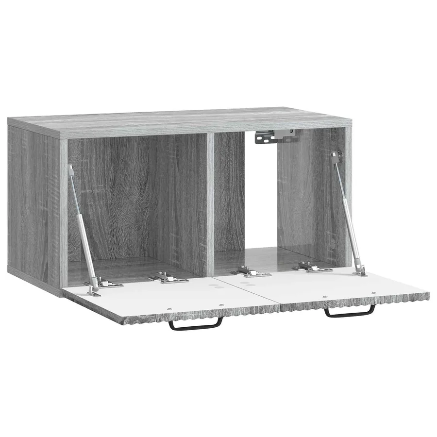 Meuble TV mural Sonoma gris 59,5 x 31 x 30 cm Bois d'ingénierie - 5