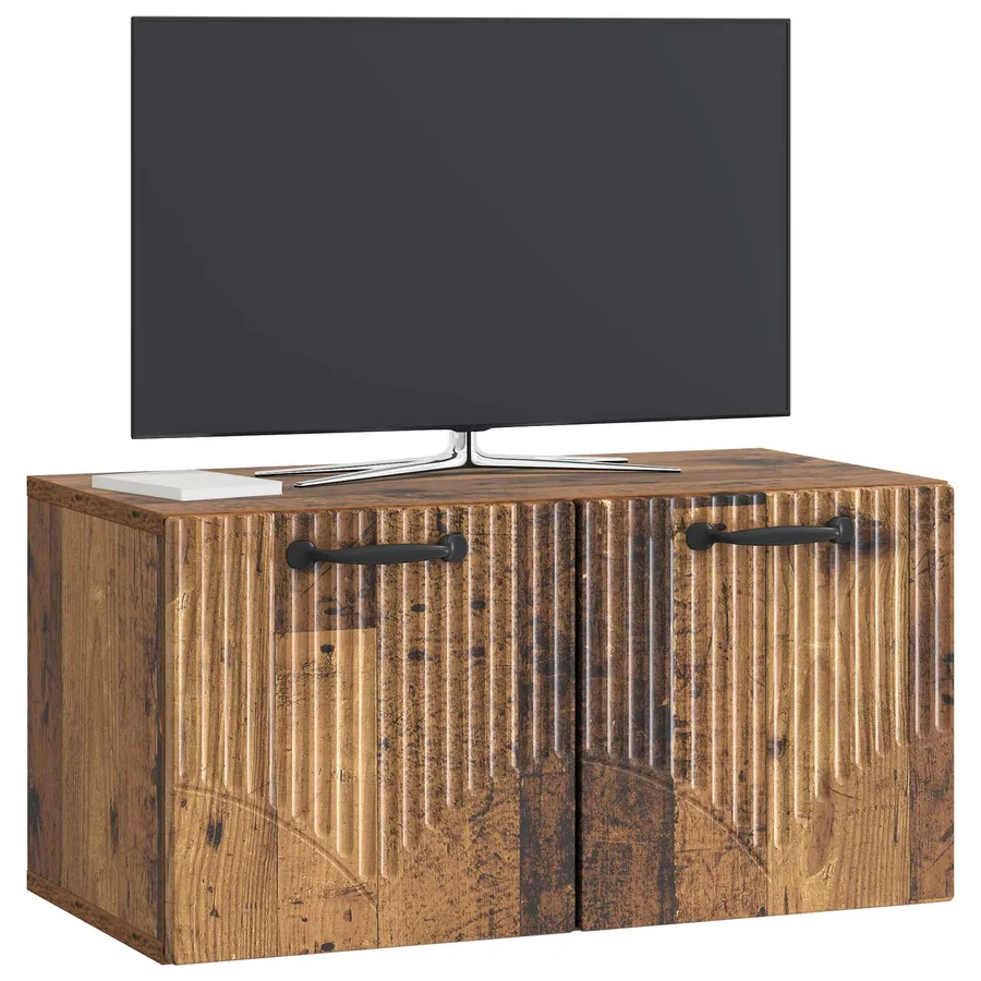 Meuble TV mural Bois ancien 59,5 x 31 x 30 cm Bois d'ingénierie - 3