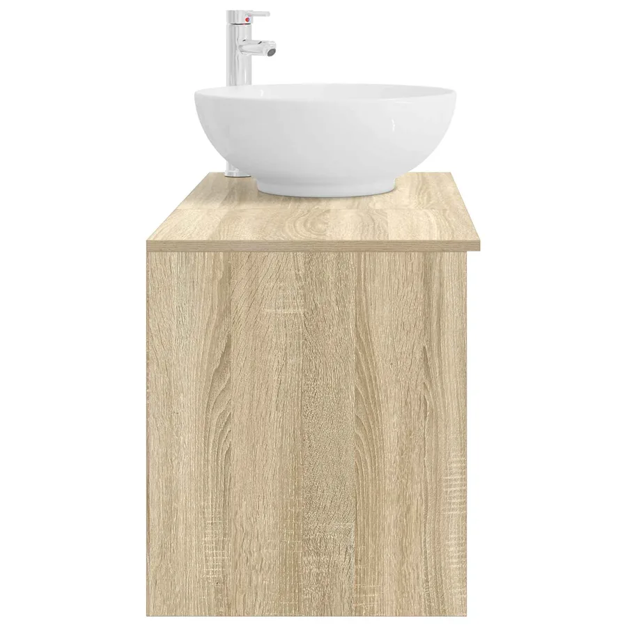 Ensemble de mobilier de salle de bain 2 pcs Chêne Sonoma - 5