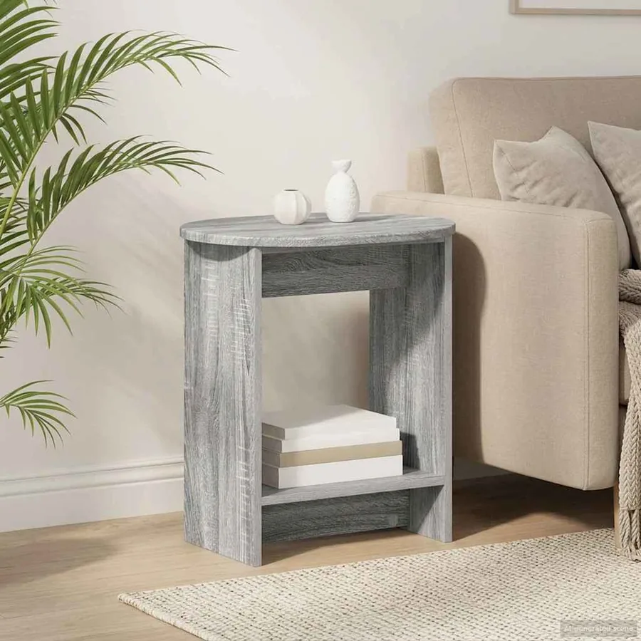 Table d'appoint Sonoma gris 50 x 39,5 x 55 cm Bois d'ingénierie