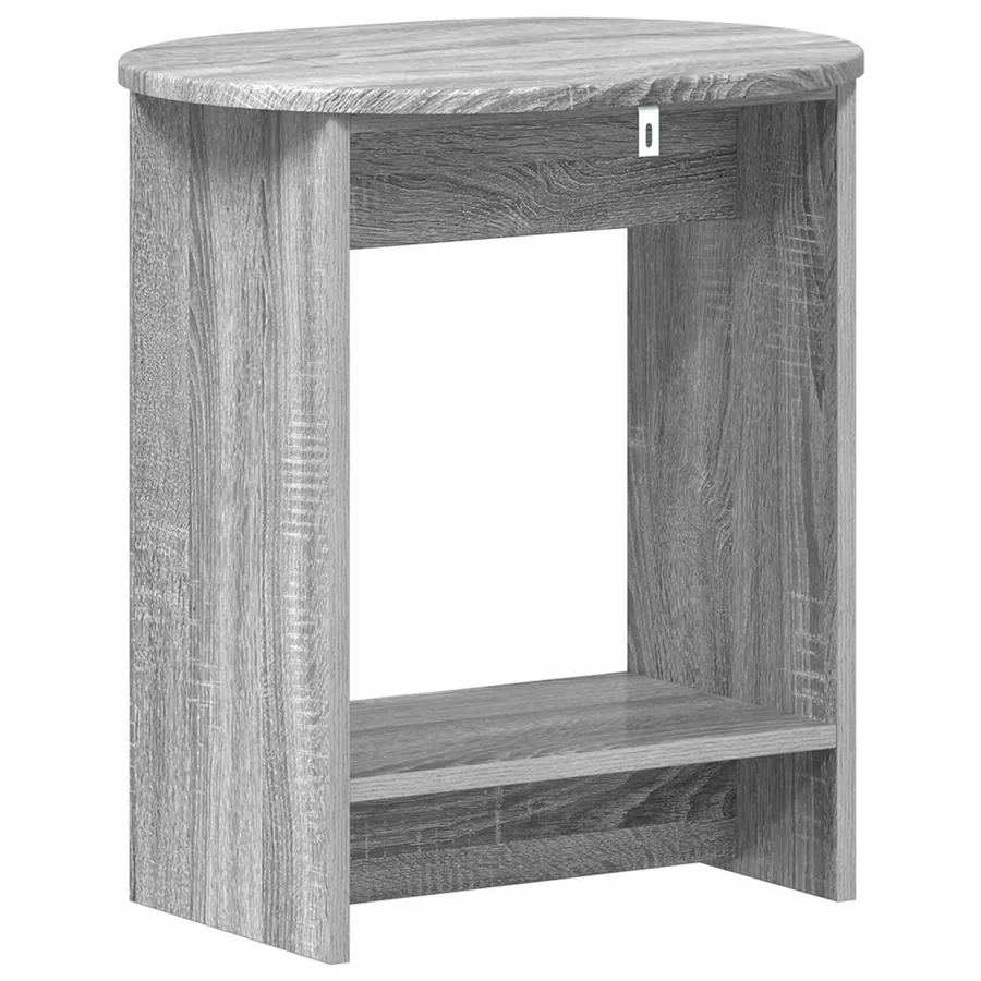 Table d'appoint Sonoma gris 50 x 39,5 x 55 cm Bois d'ingénierie - 6
