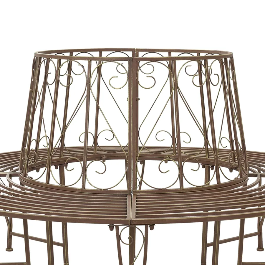 Banc d'Arbre 8-Nombre de places Ø 160 x 89 cm Acier - 5