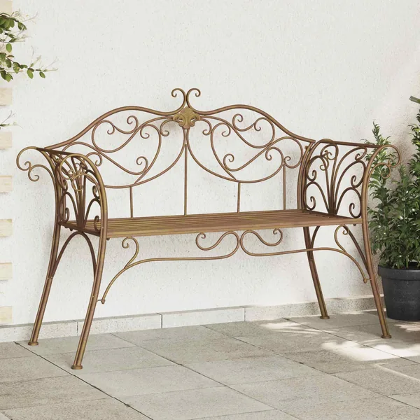 Banc de jardin 2-Nombre de places 130 x 47 x 90 cm Acier