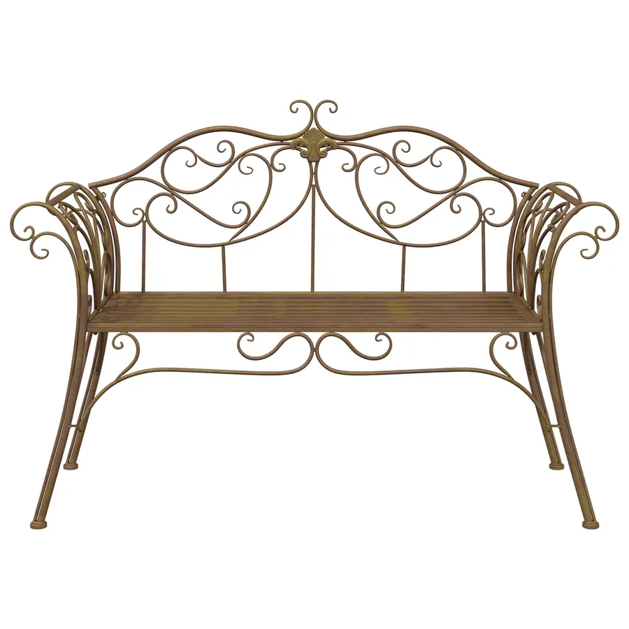 Banc de jardin 2-Nombre de places 130 x 47 x 90 cm Acier - 3