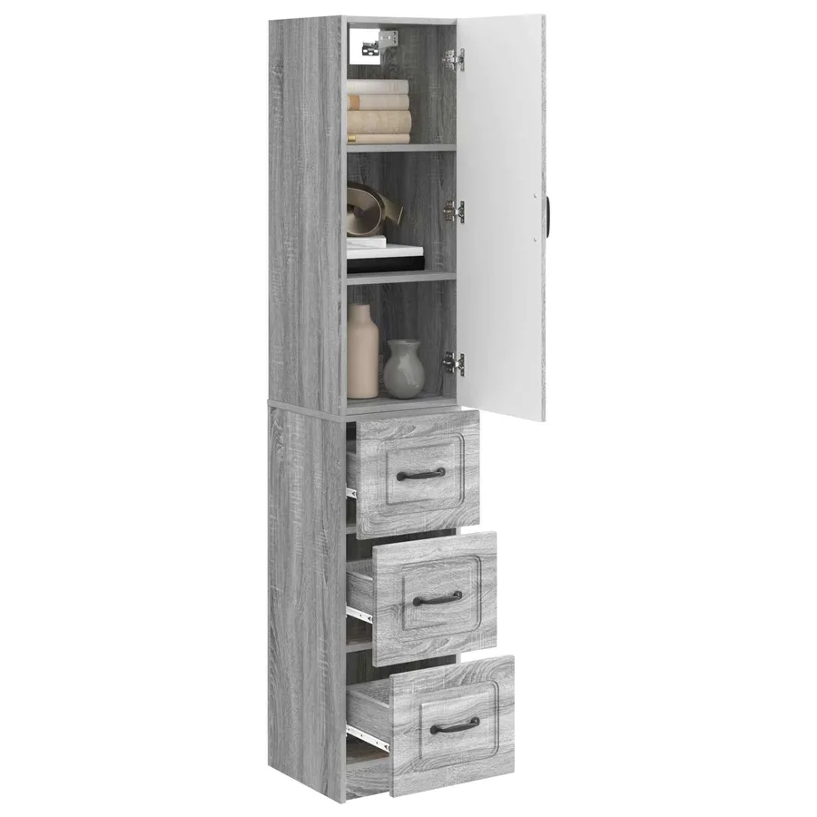 Ensemble de Meubles 2 pcs Sonoma gris 33 x 34,5 x 87 cm - 3
