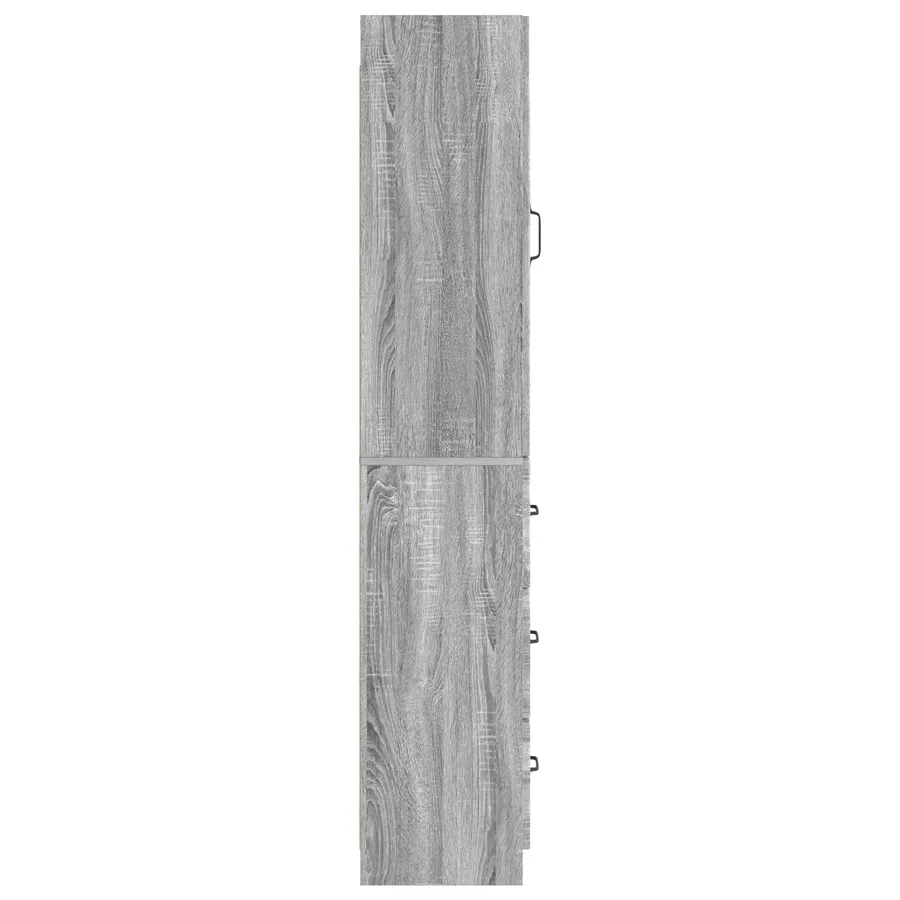 Ensemble de Meubles 2 pcs Sonoma gris 33 x 34,5 x 87 cm - 6