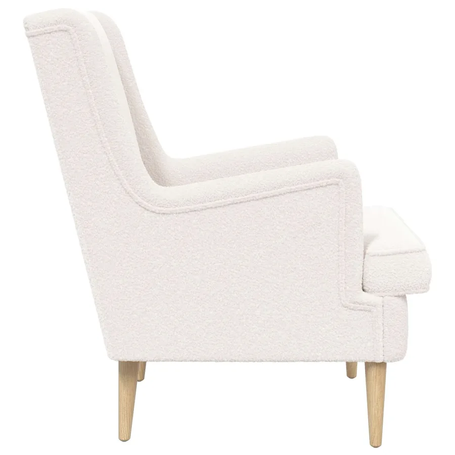 Fauteuil Crème Bouclé - 5