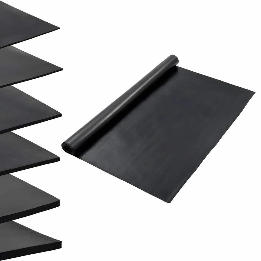 Tapis de sol Noir 1,2 x 2 m Caoutchouc - 2