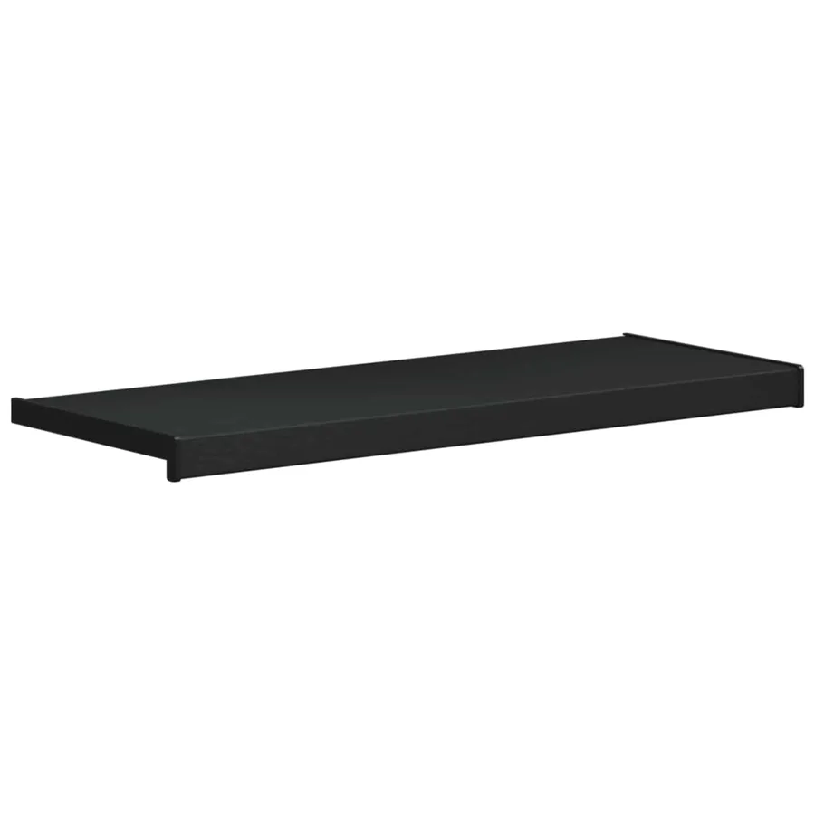 Appui de fenêtre Noir avec grain de bois 100 x 35 x 4,5 cm PVC - 2