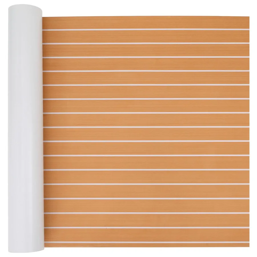 Tapis de bateau Rayé Marron et blanc 240 x 90 cm EVA