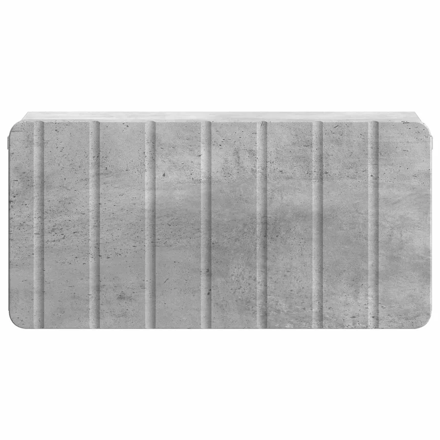 Cabinet de chevet mural 2 pcs Gris béton 49 x 34,5 x 24 cm - 7