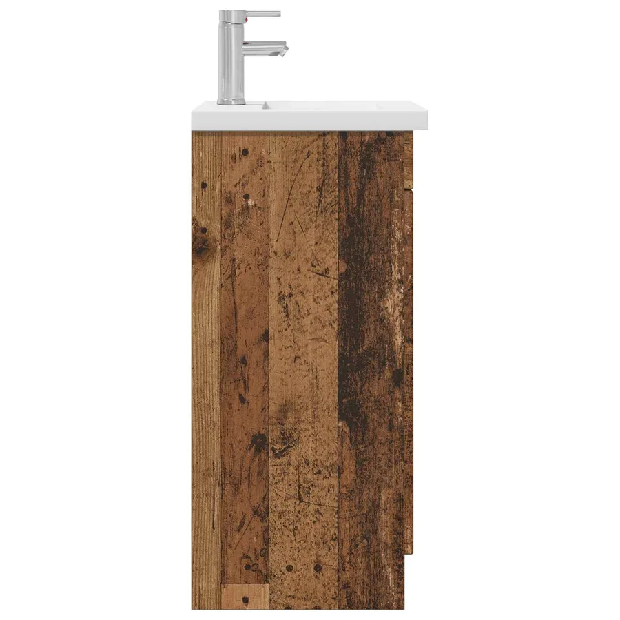 Meuble de salle de bain avec évier Bois ancien - 5