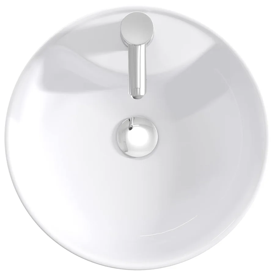 Lavabo de salle de bains Chrome 40,5 x 40,5 x 15 cm métal - 7