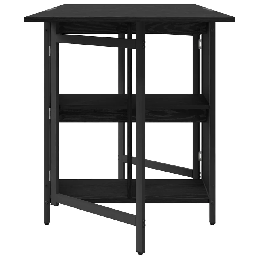 Table à dîner 144 x 60 x 75 cm Bois d'ingénierie Chêne noir - 6