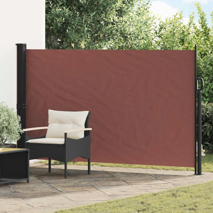 Store latéral rétractable Marron 300 x 170 cm Polyester