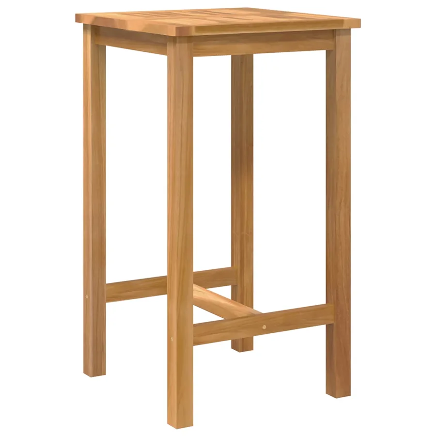 Ensemble de bar extérieur 3 pcs Non traité Bois de teck massif - 3
