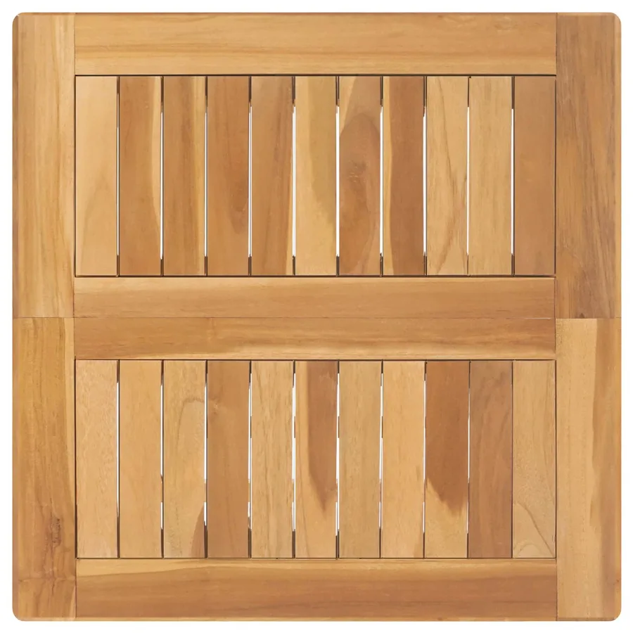 Ensemble de bar extérieur 3 pcs Non traité Bois de teck massif - 5