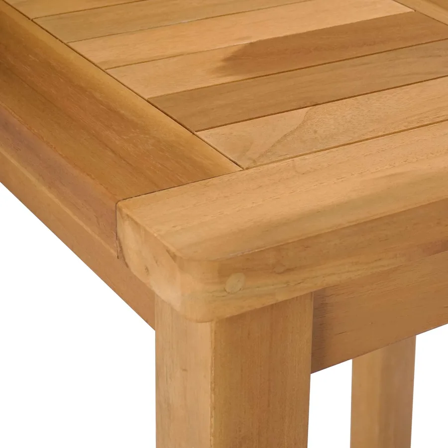 Ensemble de bar extérieur 3 pcs Non traité Bois de teck massif - 6