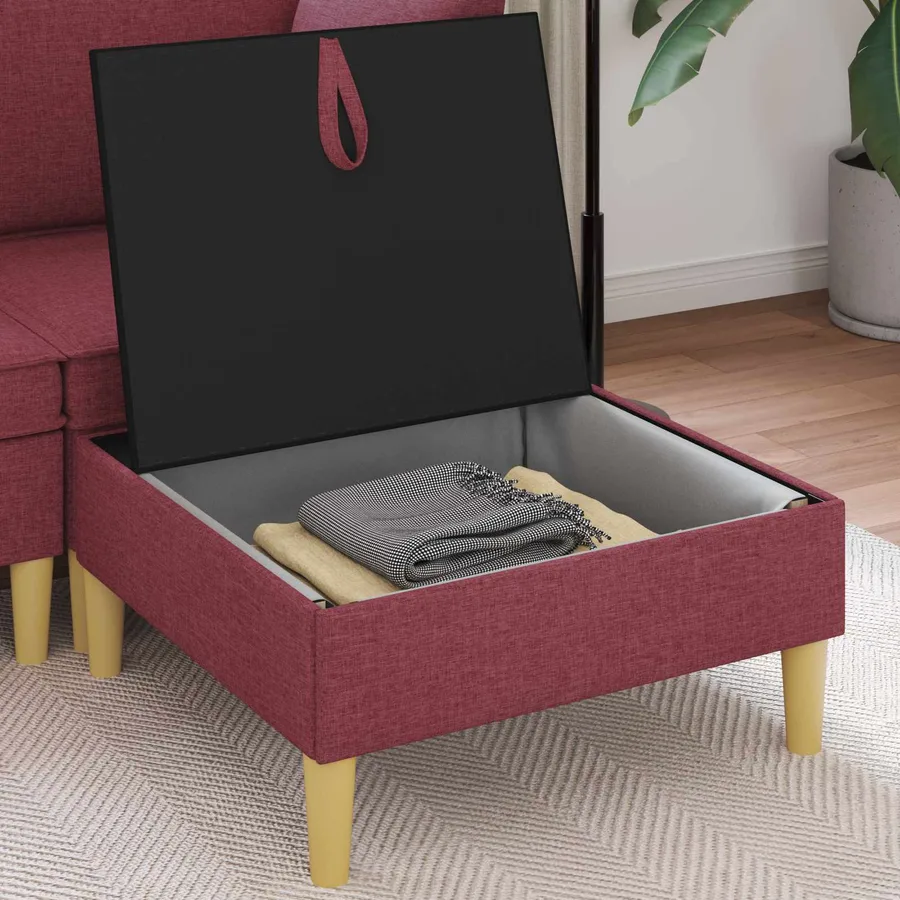 Sofa avec rangement Tissu - 3