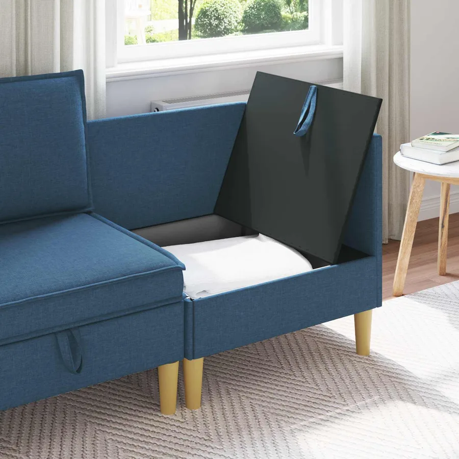 Sofa avec rangement Tissu - 3