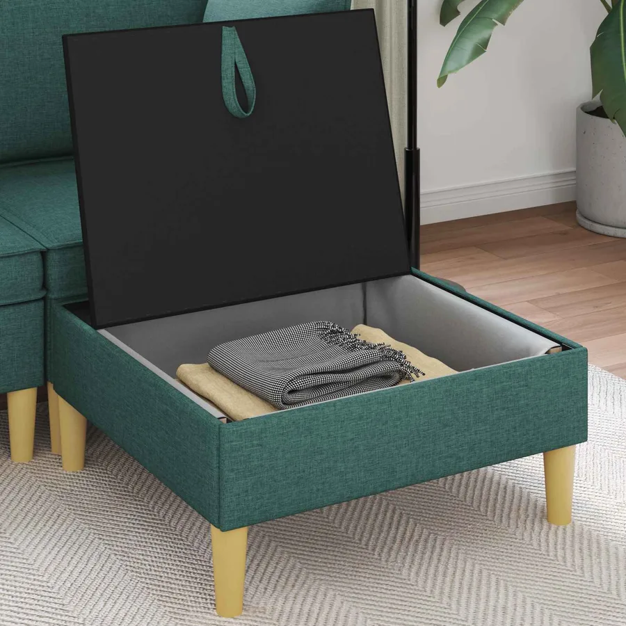 Sofa avec rangement Tissu - 3