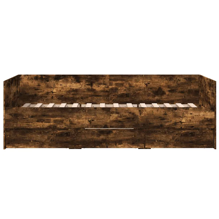 Lit d'appoint avec tiroir Chêne fumé Bois d'ingénierie - 5