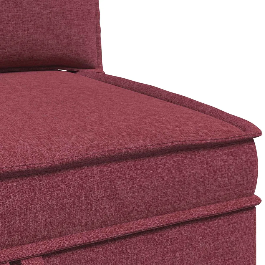 Canapé modulaire avec rangement 4 pcs Bordeaux Tissu - 9