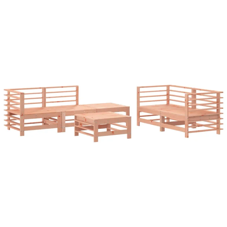 Salon de jardin 6 pcs bois massif douglas - 2