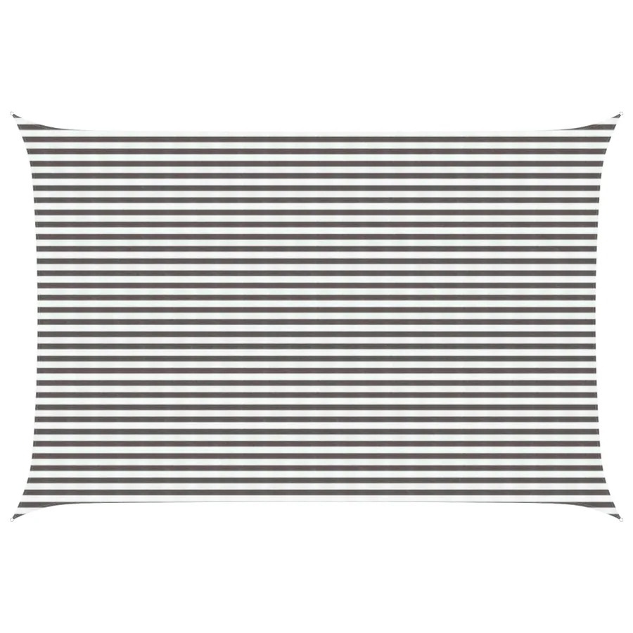 Voile d'ombre Gris clair et blanc 4 x 5 m HDPE