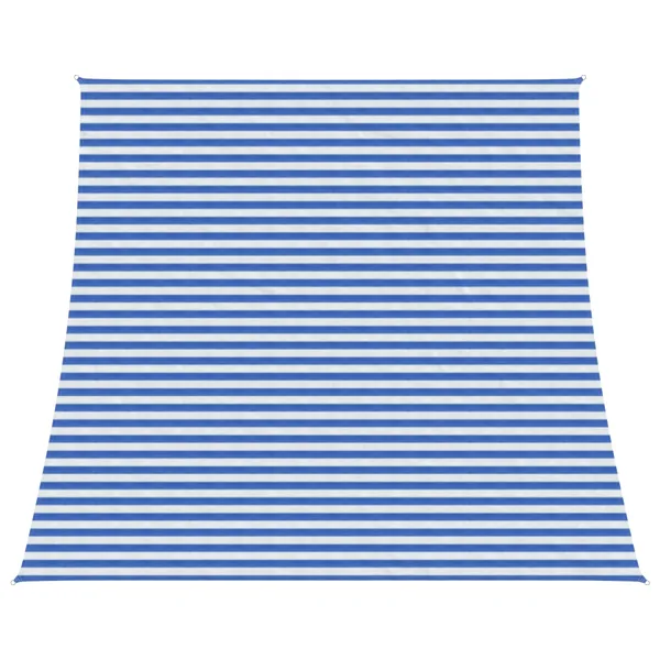 Voile d'ombre Bleu et Blanc 4 / 5 x 4 m HDPE