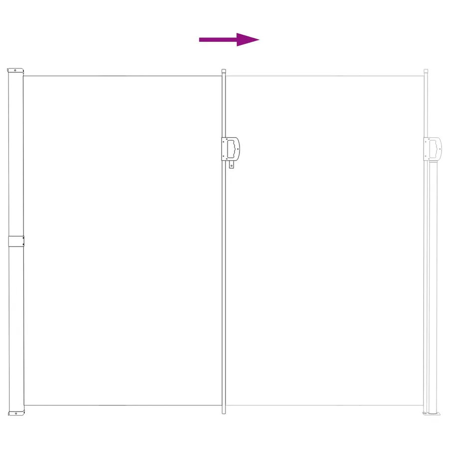 Store latéral rétractable Sable 300 x 200 cm Polyester - 6