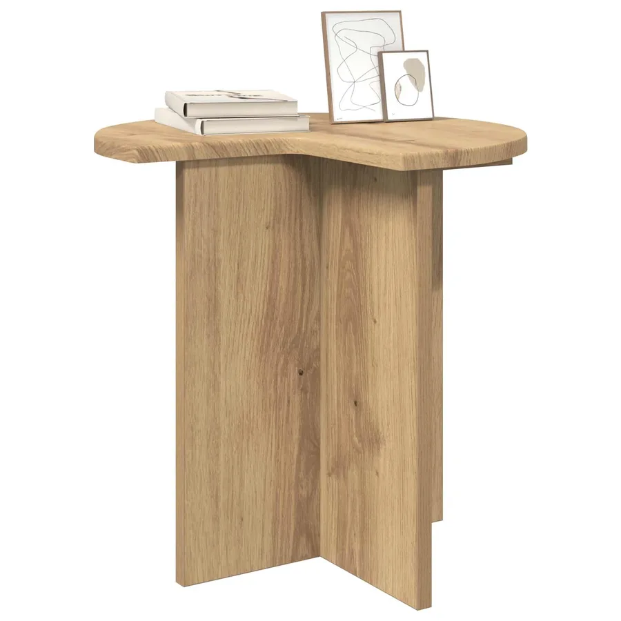Table d'appoint 2 pc Chêne artisanal Ø 39 x 38 cm - 3