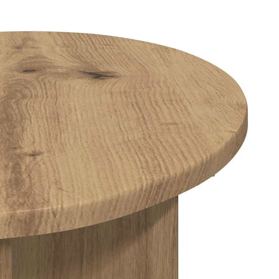 Table d'appoint 2 pc Chêne artisanal Ø 39 x 38 cm - 6