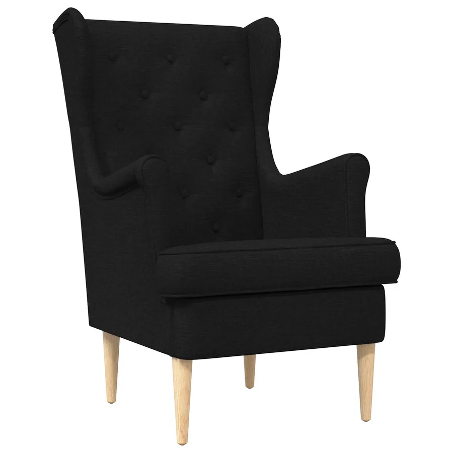 Fauteuil Noir Tissu - 2