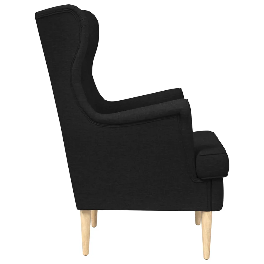 Fauteuil Noir Tissu - 5
