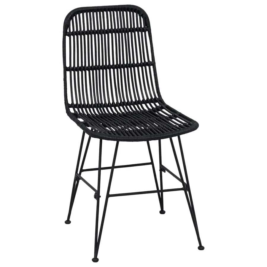 Chaise de salle à manger 2 pcs Noir 41 x 55 x 85 cm - 4