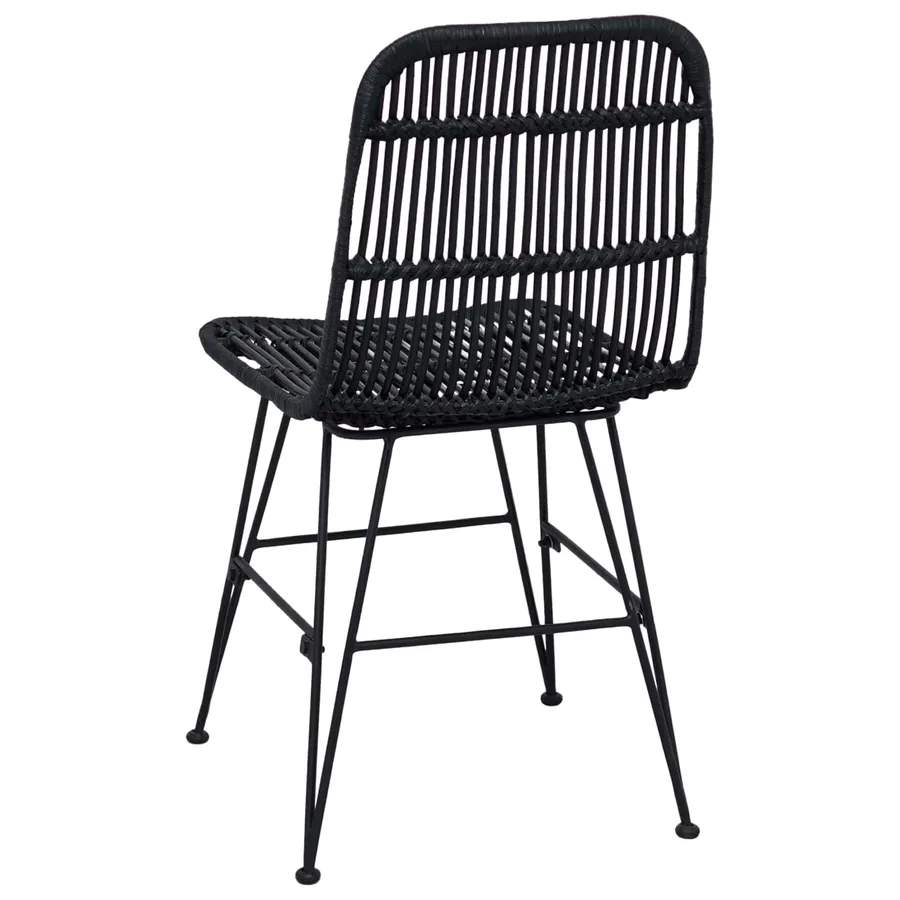 Chaise de salle à manger 2 pcs Noir 41 x 55 x 85 cm - 7