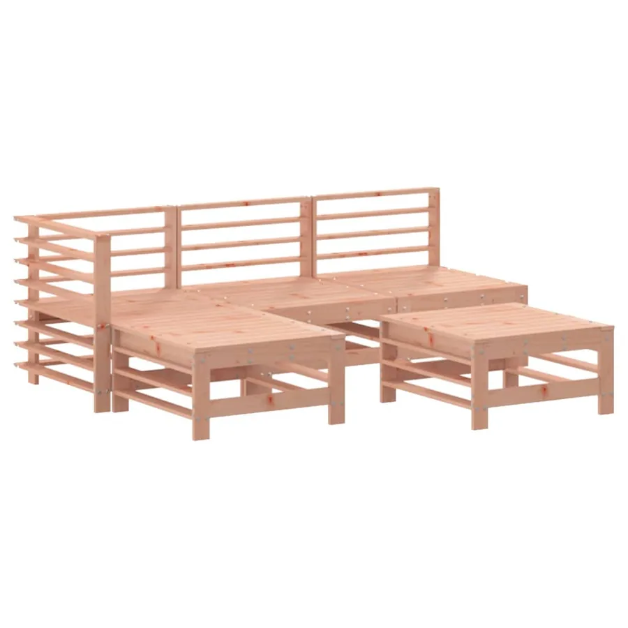 Salon de jardin 5 pcs bois massif douglas - 2